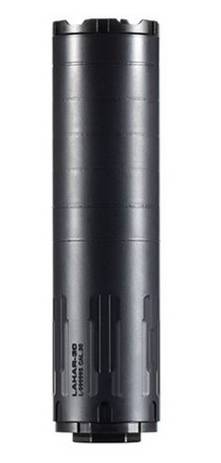 This Aero Precision LAHAR-30 suppressor features a .30 caliber bore, direct thread attachment, modular attachment, and flash suppression endcap.