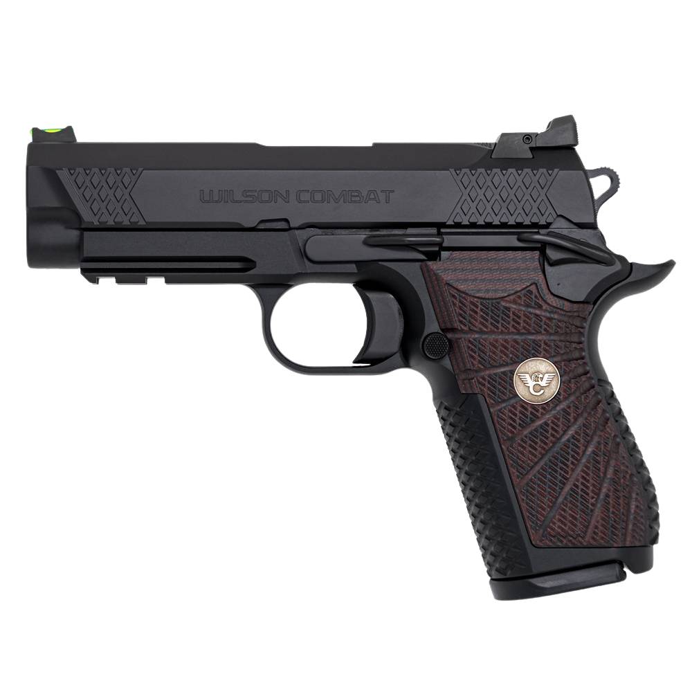 Wilson Combat EDC X9 Lightrail Frame 9mm Pistol with Black Cherry Grips