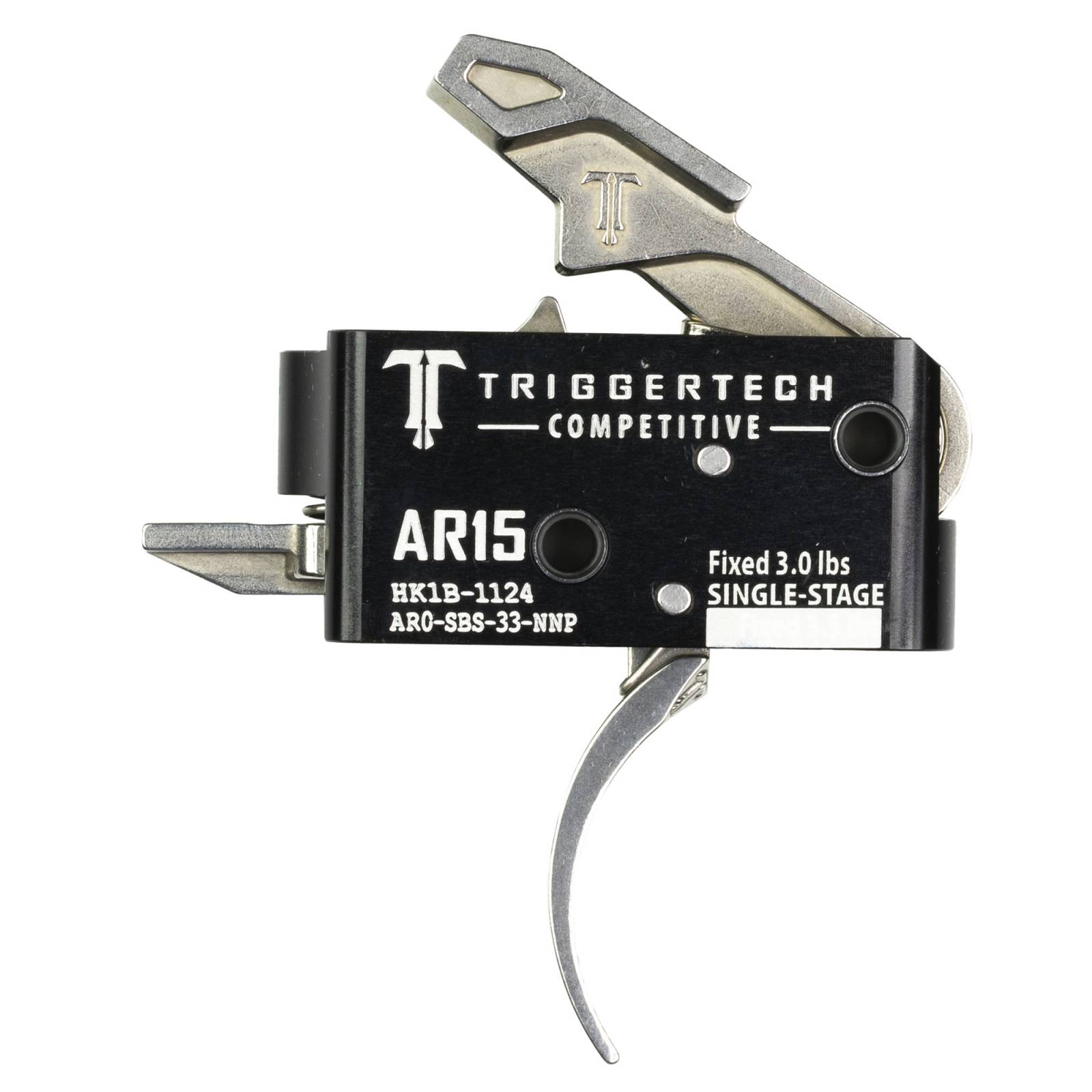 TriggerTech AR15 Competitive, Single Stage, Pro Curved Stainless