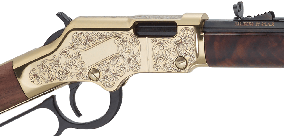 Henry Golden Boy Deluxe Engraved 3rd Edition 17 HMR Brasslite Rifle