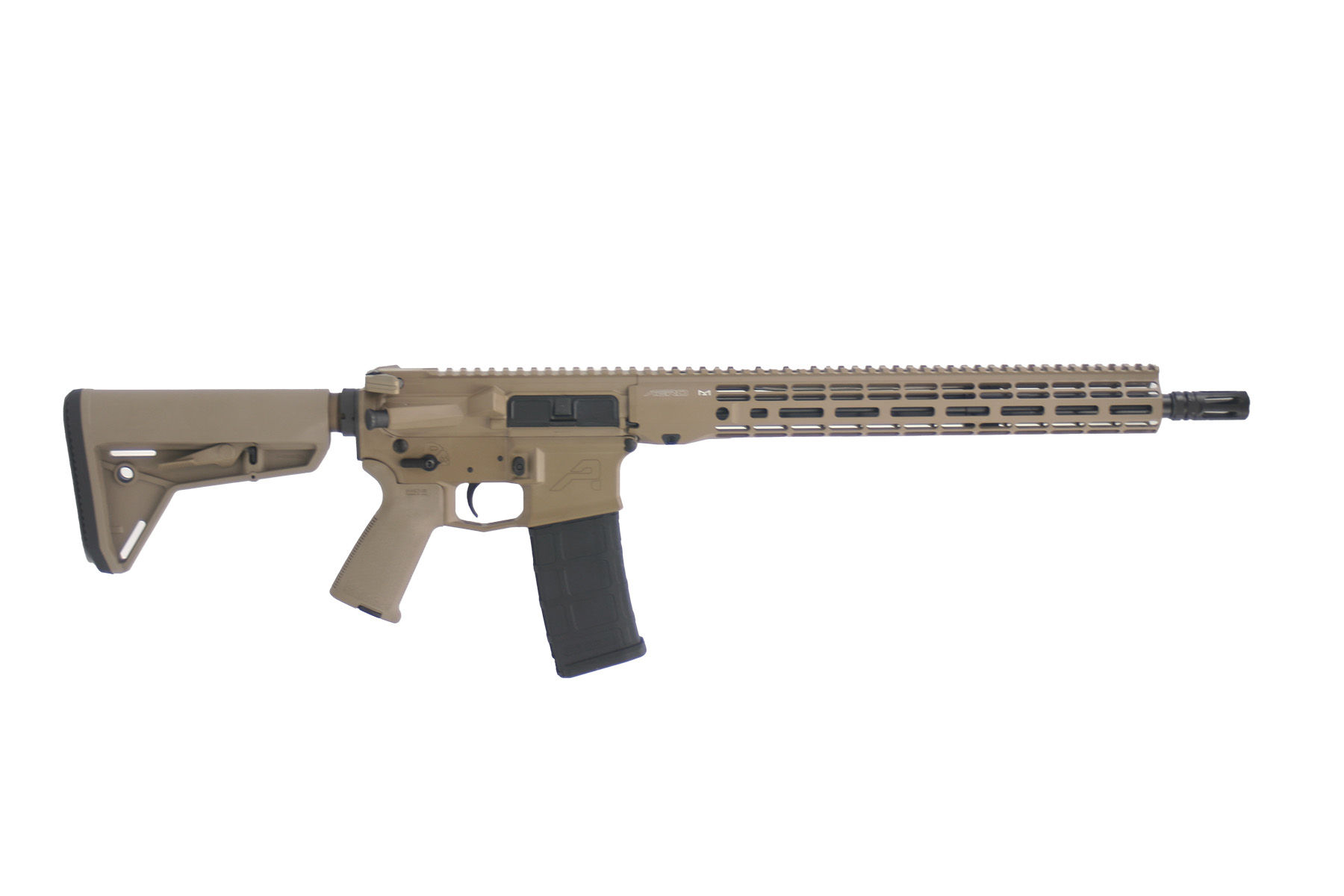 M4E1 Threaded Complete Rifle 16 5.56 Mid Length Barrel W 15 Atlas R One Hg Magpul Moe Grip Sl Stock Fde Cerakote
