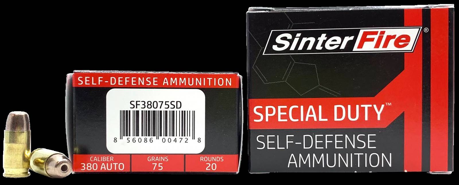 SinterFire Special Duty Self Defense 380 ACP 75 Gr Lead Free Frangible ...