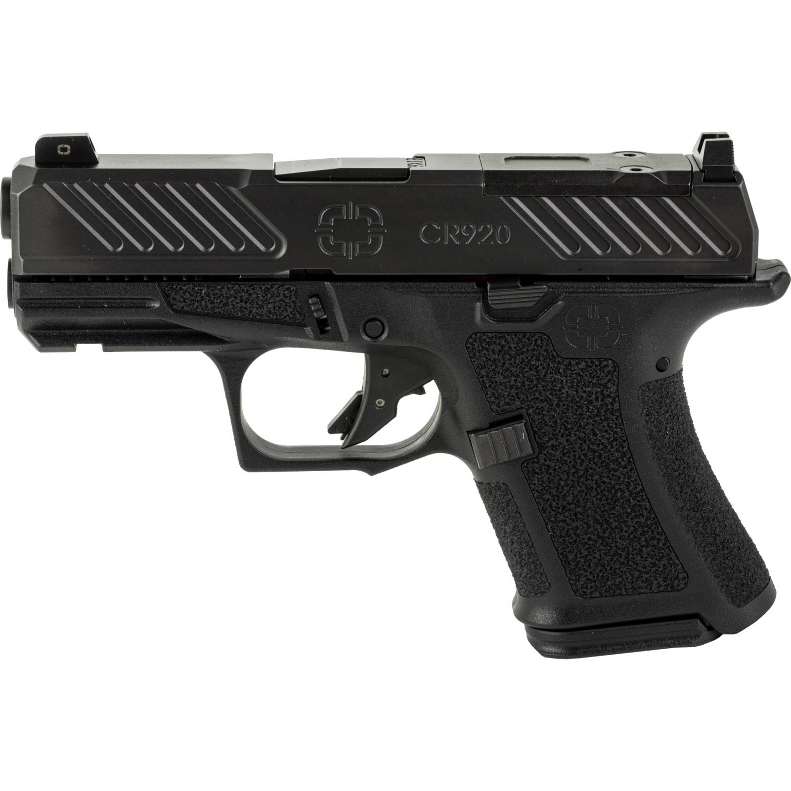 Shadow Systems CR920 Combat 9mm Black Optic Cut Pistol With 2 Magazines