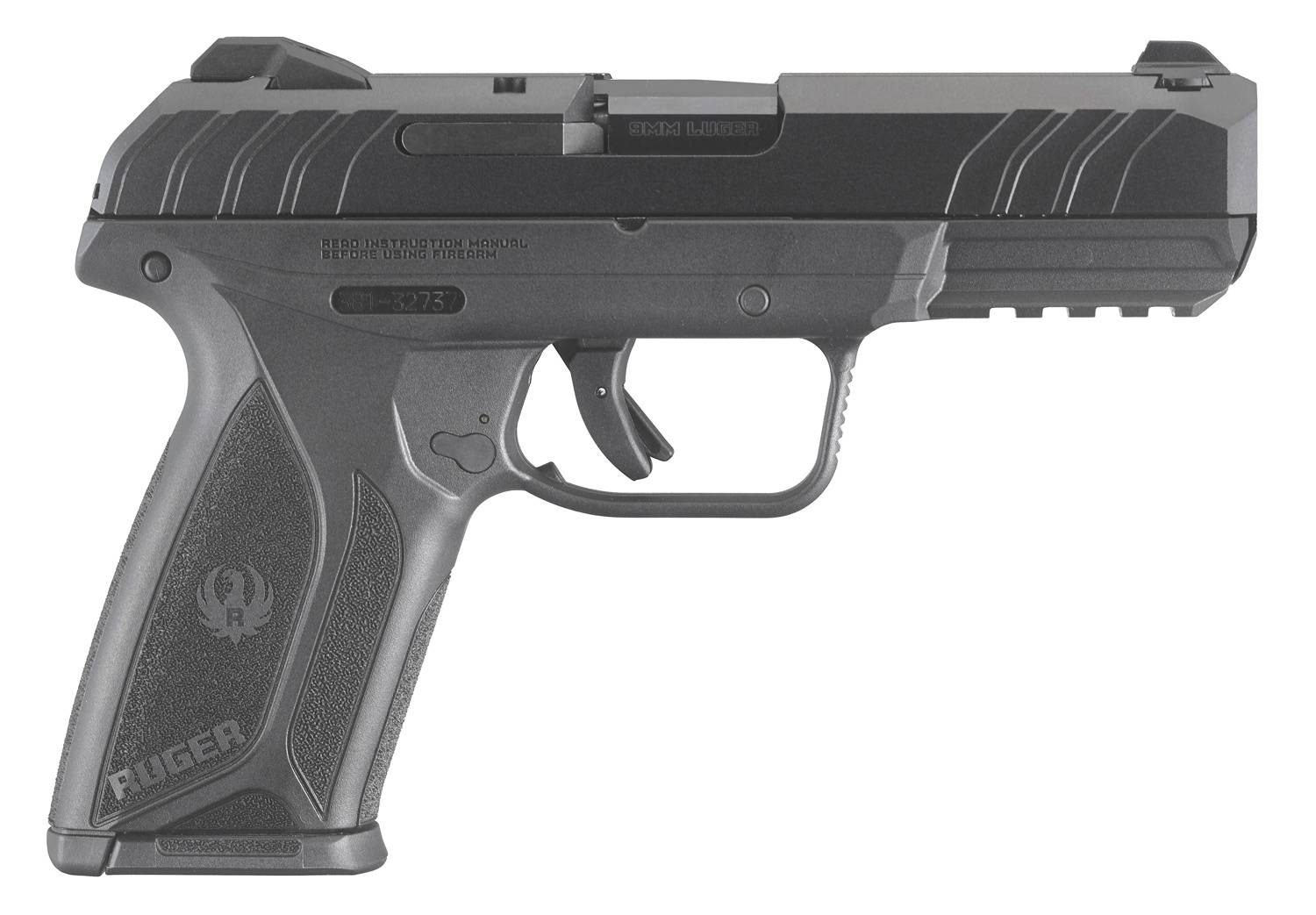 The Ruger Security-9 is a reliable and versatile 9mm pistol with a 4' barrel and a 15+1 round capacity. It features a black polymer grip and a blued steel slide.