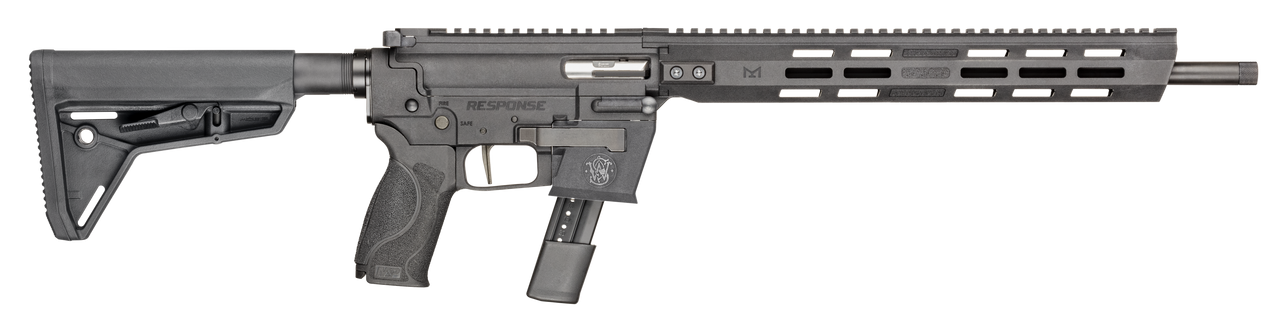 Explore the Smith & Wesson Response, a versatile pistol caliber carbine featuring the innovative FLEXMAG™ System, MSR controls, and compatibility with multiple magazines for a superior shooting experience.