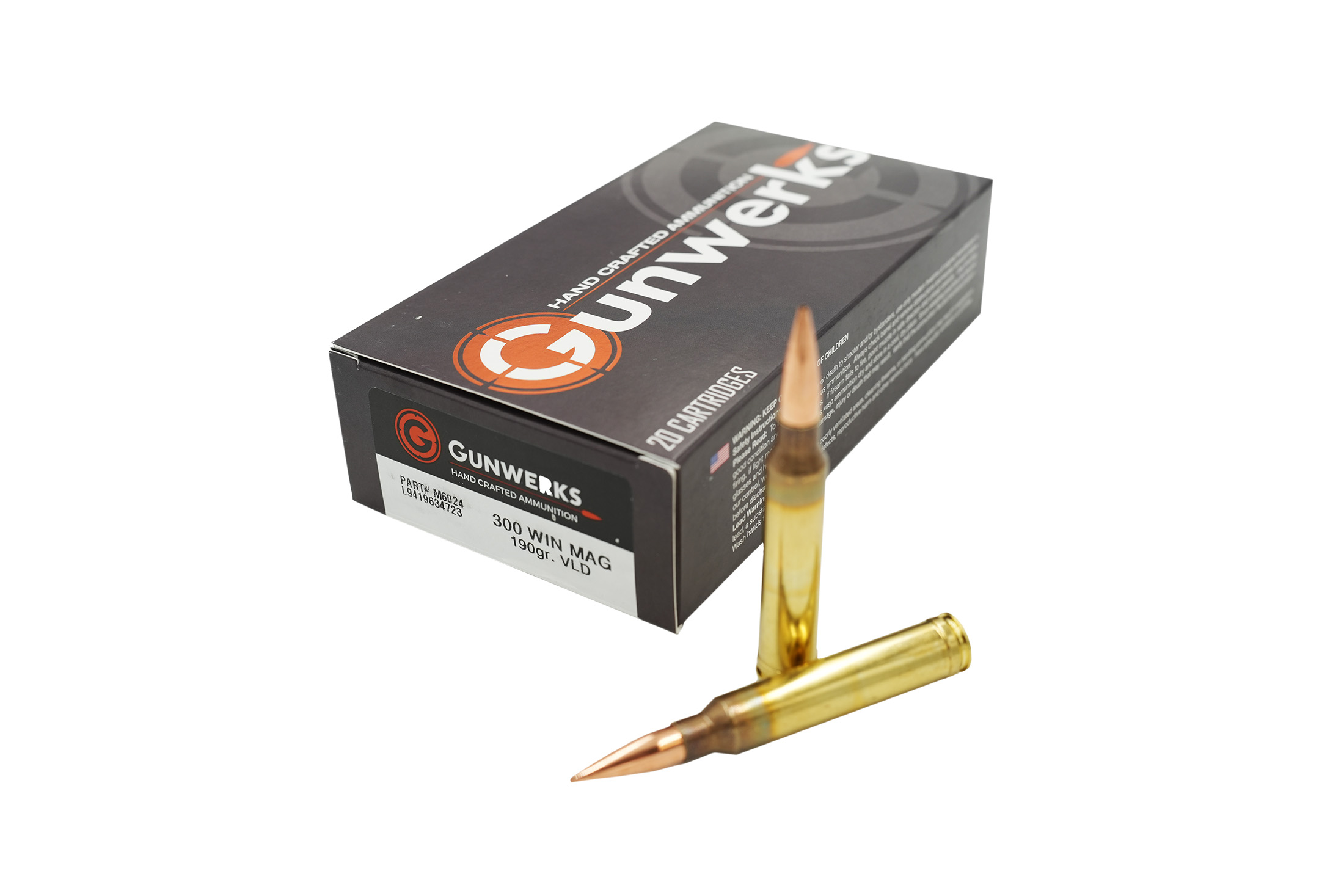 GUNWERKS Gunwerks .300 Win Mag, 190gr VLD, 20rd Box