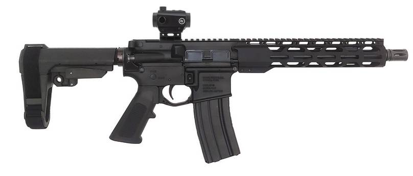 Radical Firearms RF-15, 5.56, 10.5" Barrel, 1- 30rd Magazine, SBA3 Brace, RPR Handguard, Pistol w/ CTS-25 RED DOT