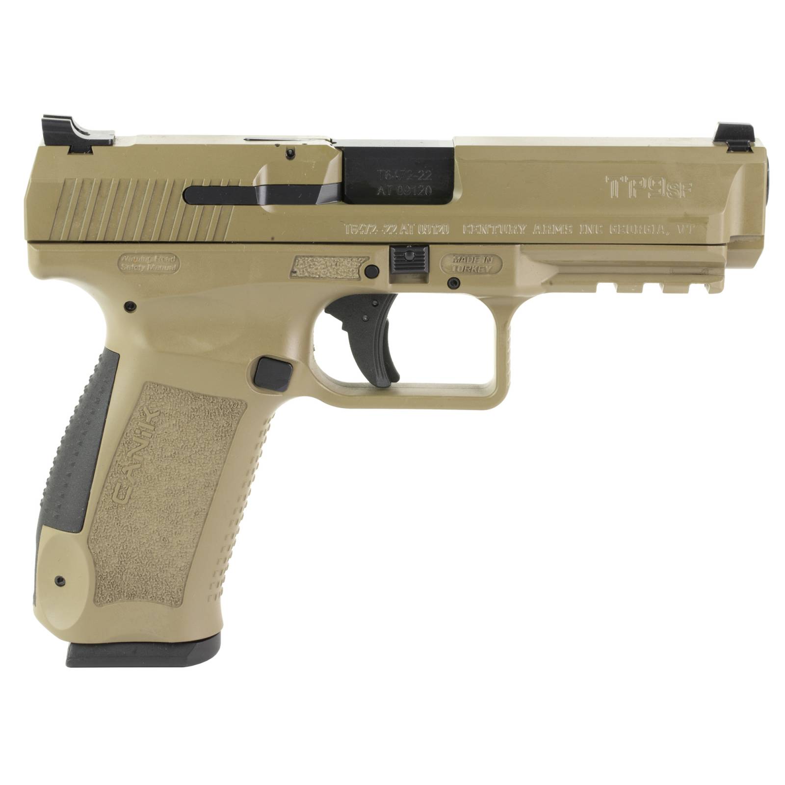 Canik TP9SF Compact 9mm 4.46" 10+1 FDE Pistol BattleHawk Armory