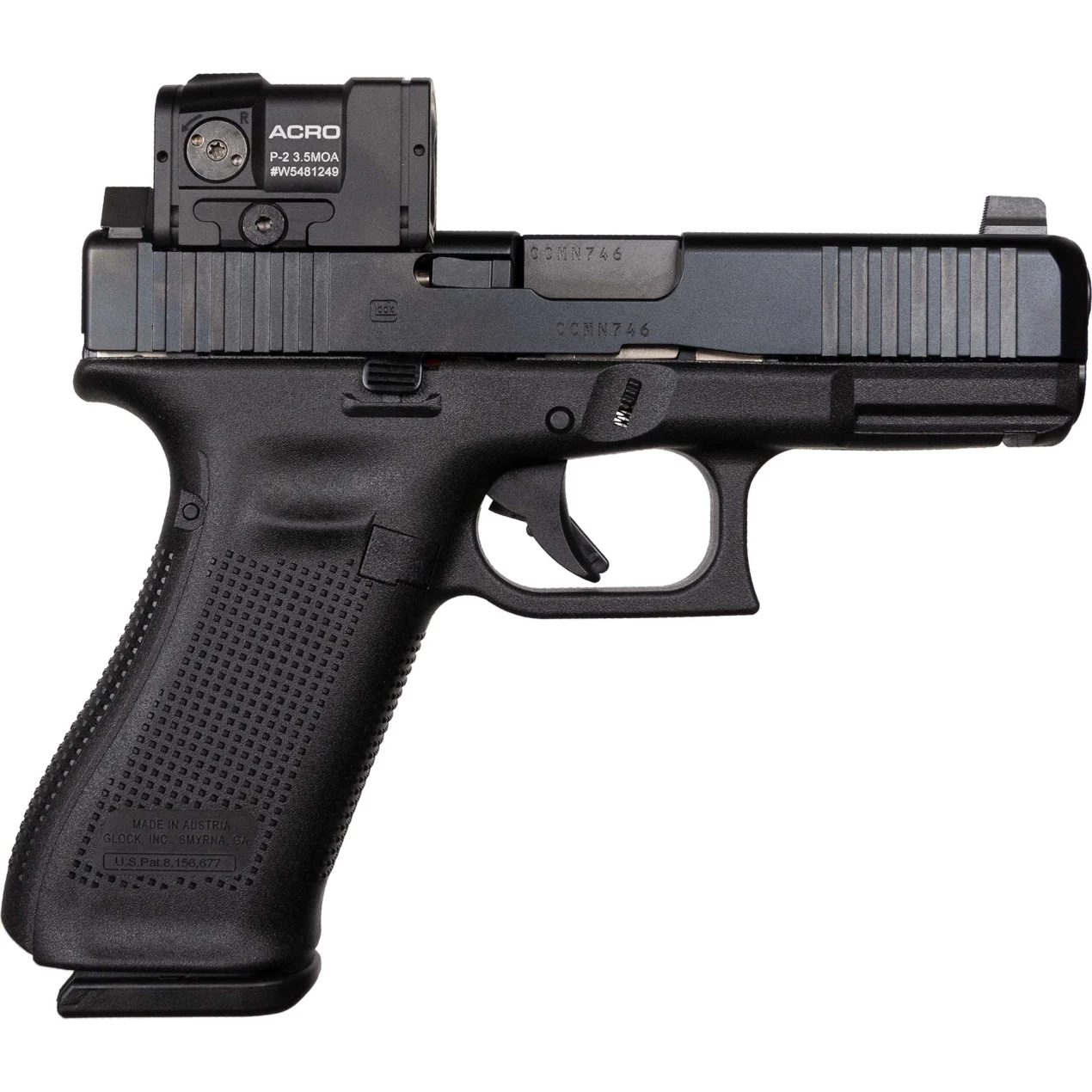 Glock 45 (9mm) with Aimpoint ACRO P-2: Advanced Optics and Reliability