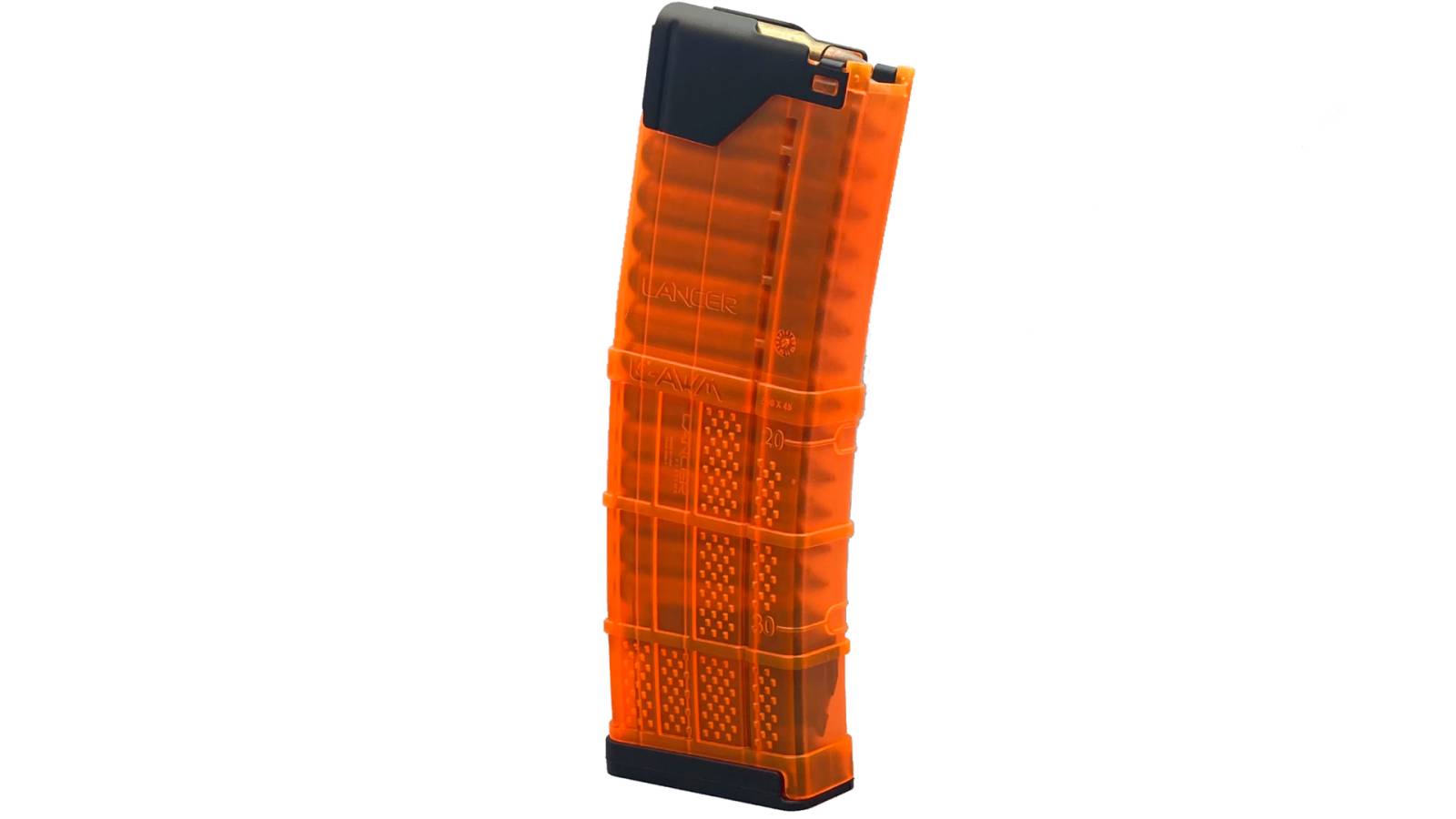 Lancer L5AWM AR-15 5.56x45mm/.223 Translucent Blaze Orange Magazine