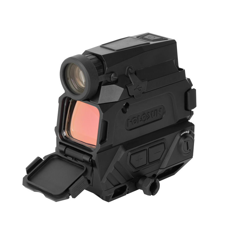 Holosun DRS-NV: Red Dot Sight fused with Digital Night Vision for day & night precision. 1024x768 resolution, 8x digital zoom, image recording, and Shake Awake™ technology for optimal performance.