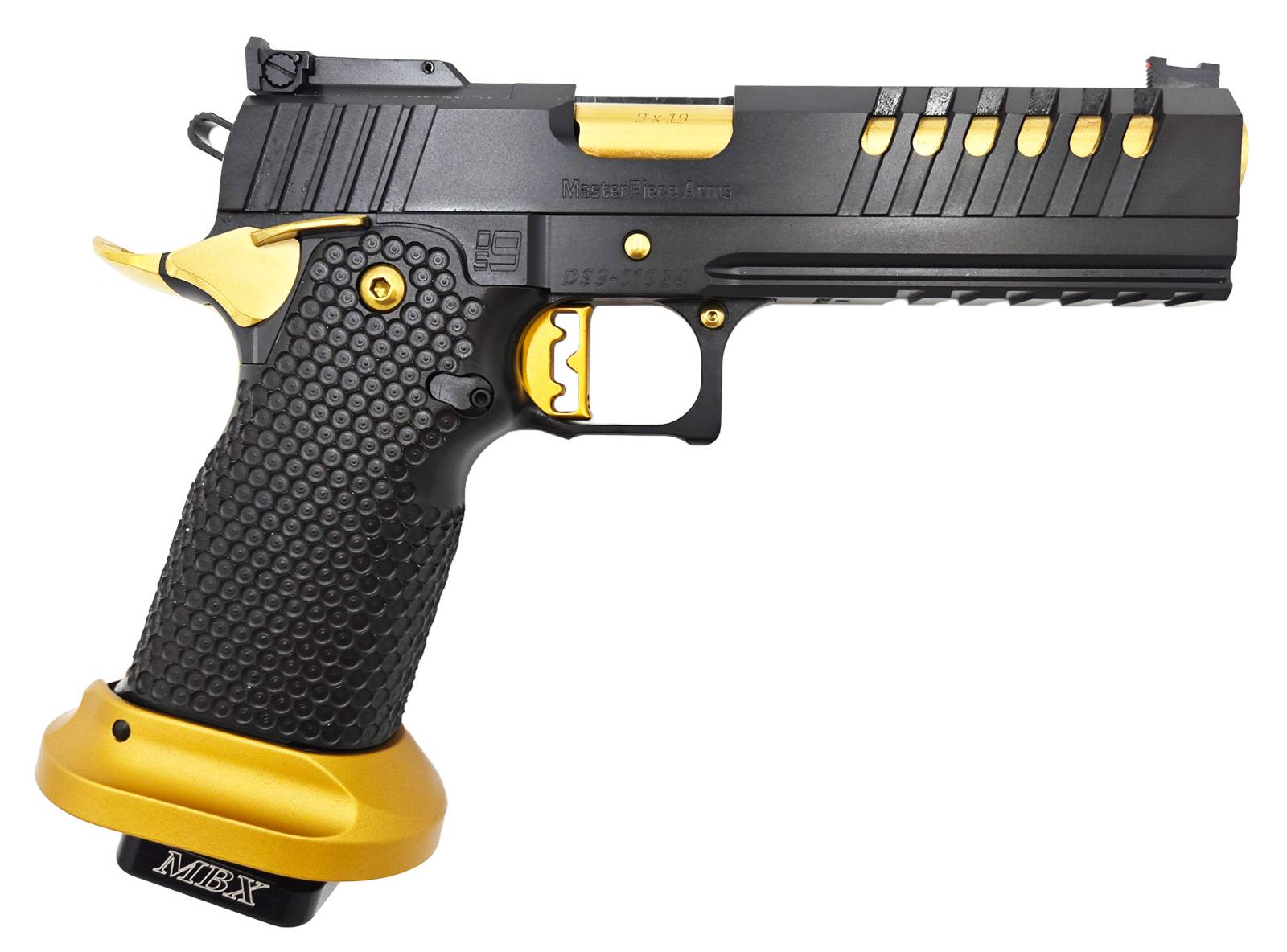 Masterpiece Arms DS9 Hybrid Black & Gold: Luxury Performance Pistol