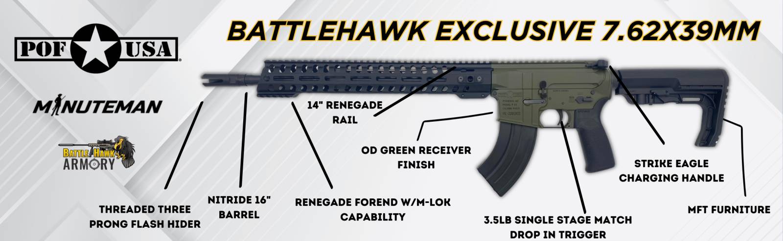 POF USA BattleHawk Minuteman Exclusive OD GREEN