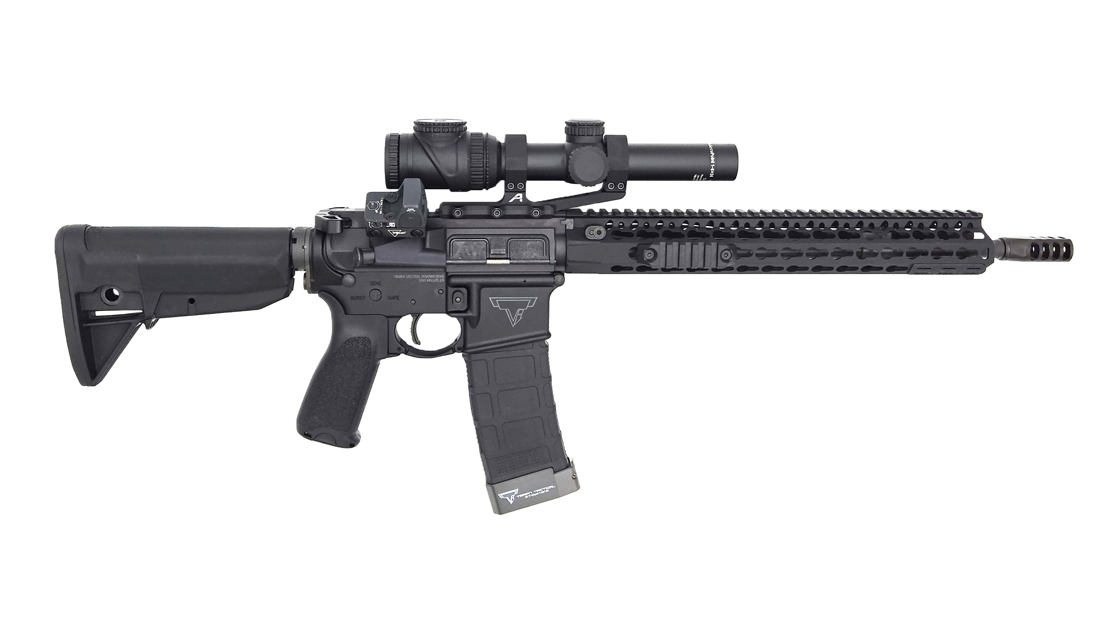 Taran Tactical JW2 Ultralight, 5.56mm, 16" Barrel, 1- 30rd Magazine, Trijicon AccuPoint 1-6x & RMR, Rifle