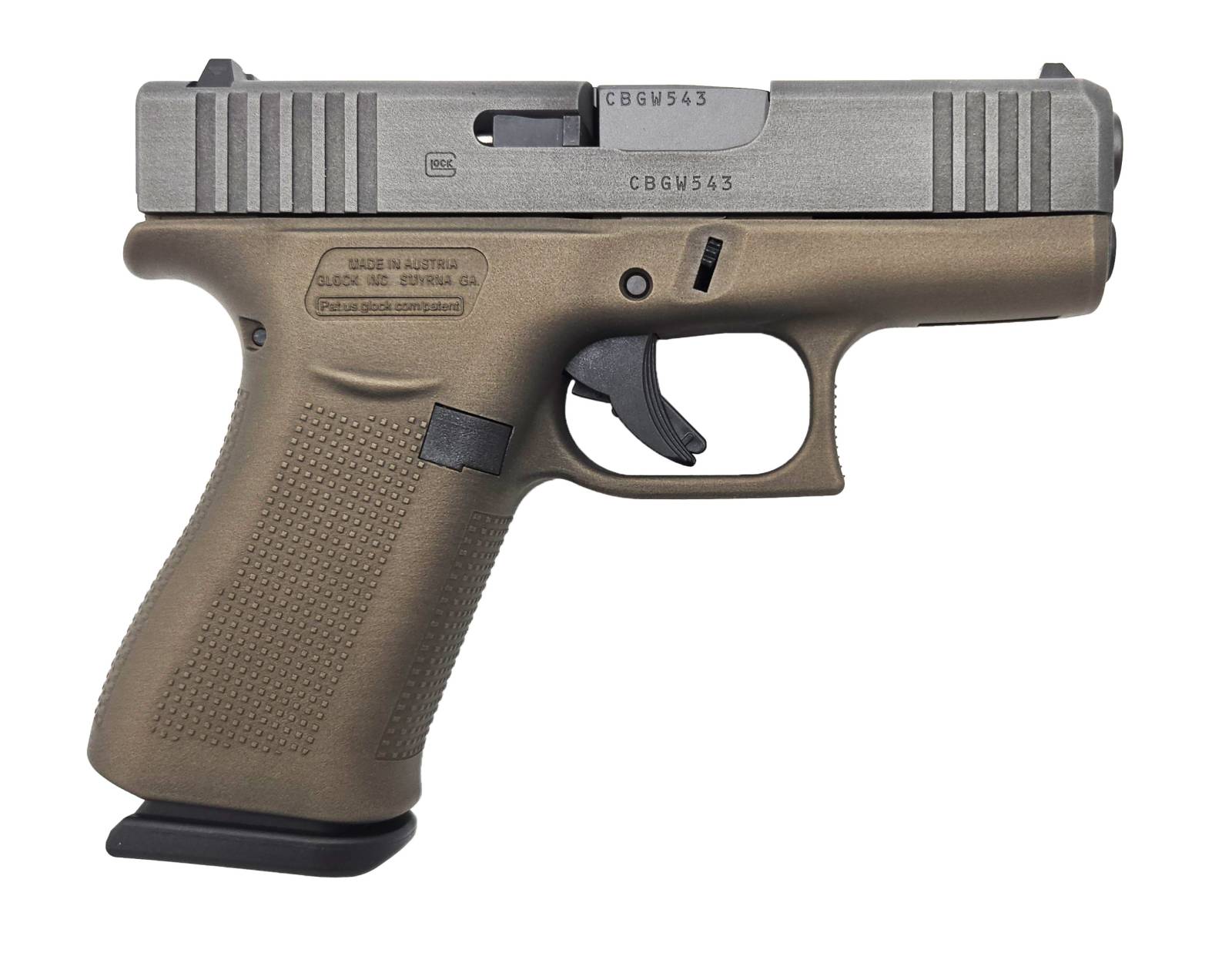Glock GLOCK 43X 9MM PLUNDERER SILVER BRONZE BATTLEWORN 1...