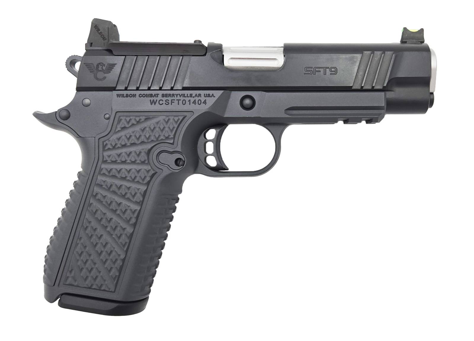 Wilson Combat Sft9 9mm 4 25 Barrel 2 15rd Magazines Lightrail Frame Gray Finish Rmr Sro Optic