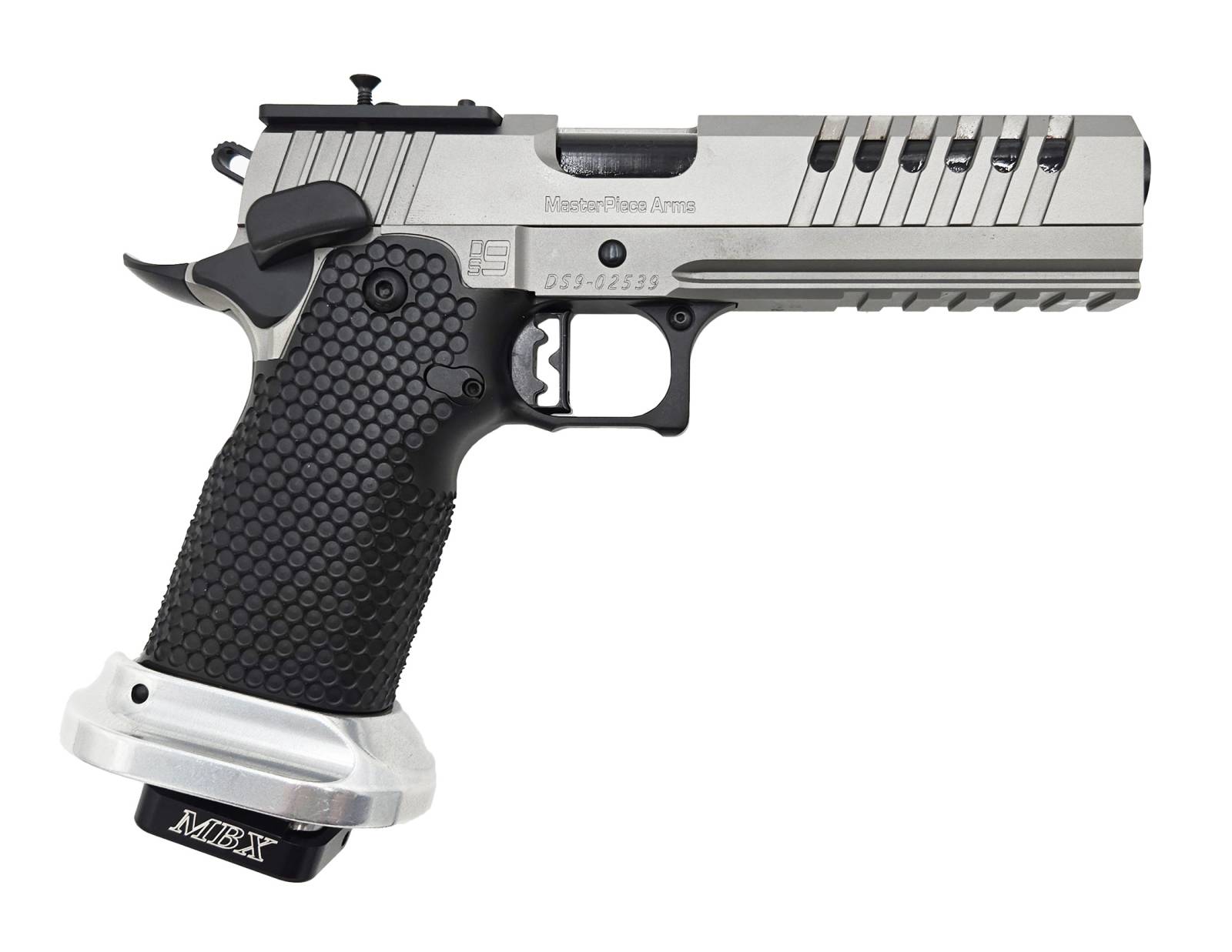 MPA DS9 LOC 9mm Optic Ready Pistol in Black w/ Blue & Silver