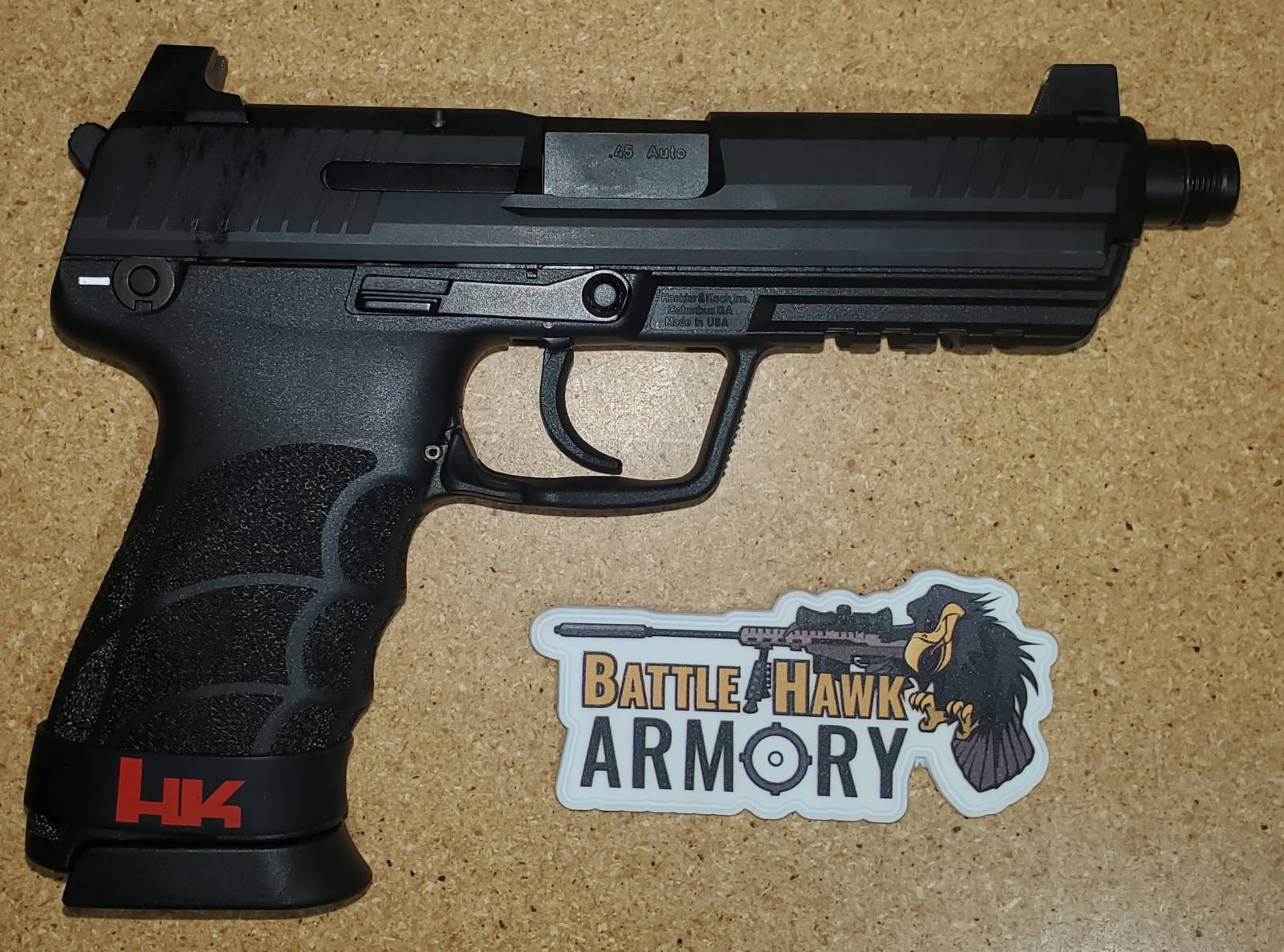 USED Heckler & Koch HK45 Tactical (V1), .45acp, 5.2' Barrel, 2- 10rd Magazines, Pistol ***Excellent Condition***