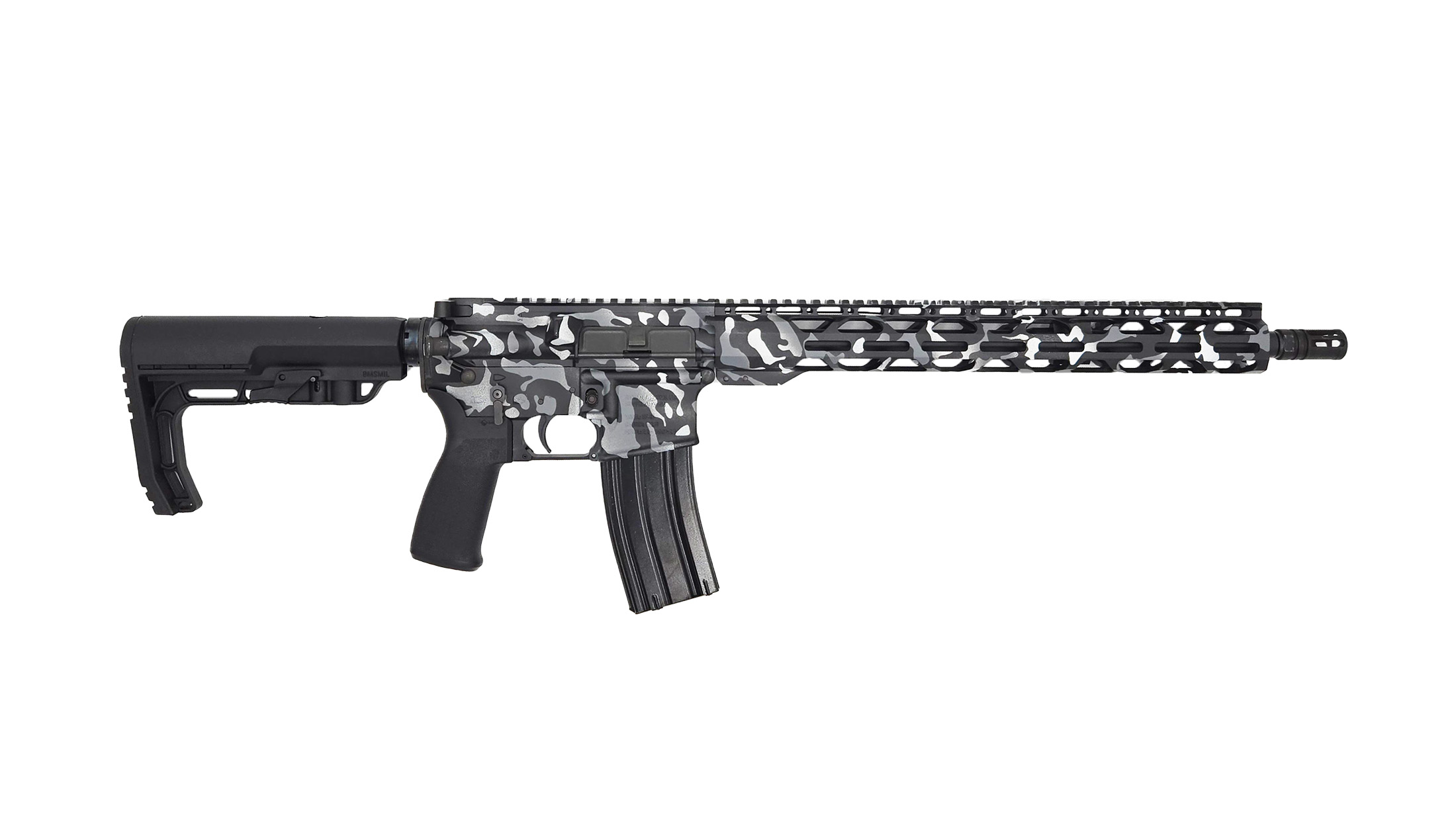 Radical Firearms Rf 15 5.56MM 16 Barrel 1 30RD Magazine Mft Furniture W Rpr Handguard Black White Camo Rifle