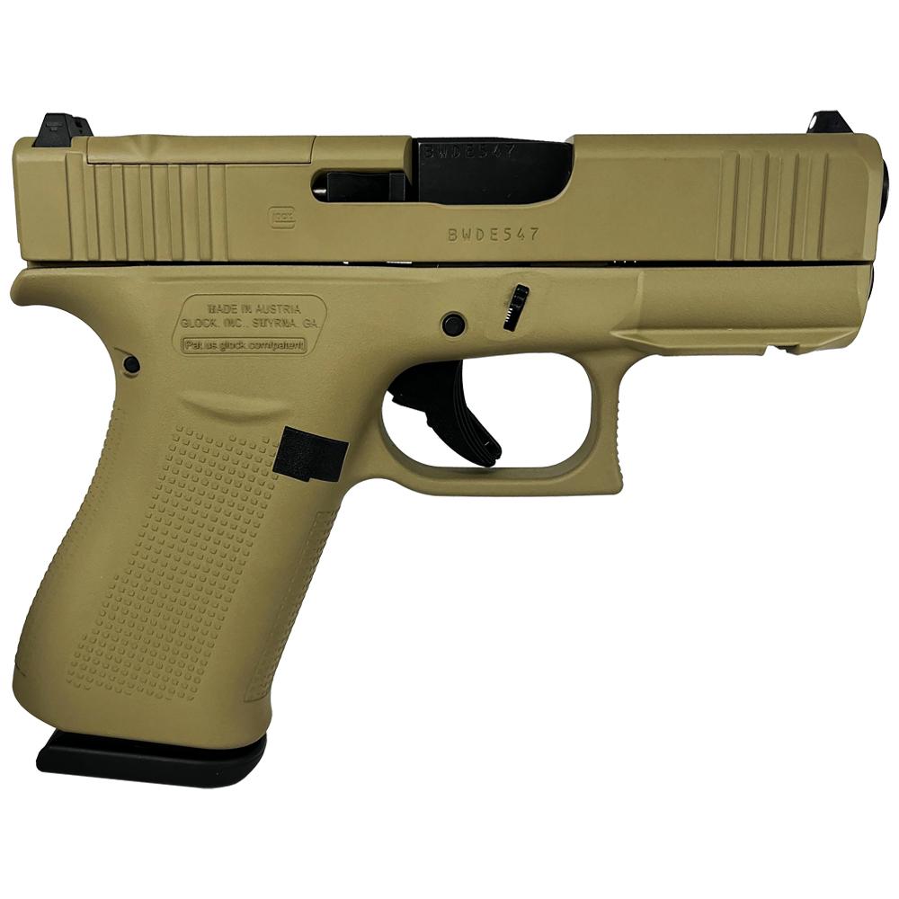 Glock 43x MOS Custom "FDE" Subcompact Handgun 9mm Luger 10rd Magazines (2) 3.41" Barrel Front Rail Pistol