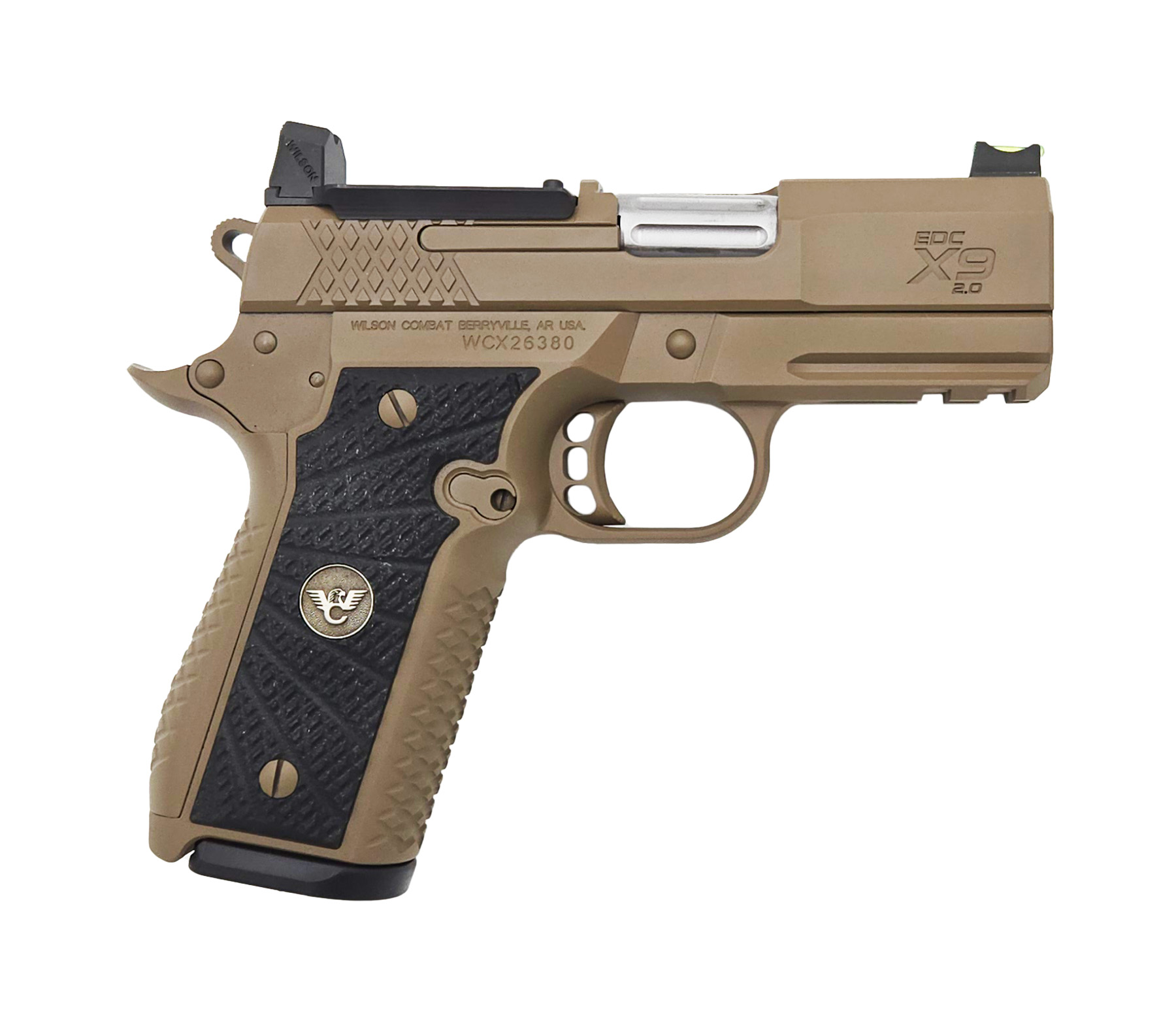 Wilson Combat EDC X9 2.0 Subcompact FDE Finish 9mm 15rd 3.25