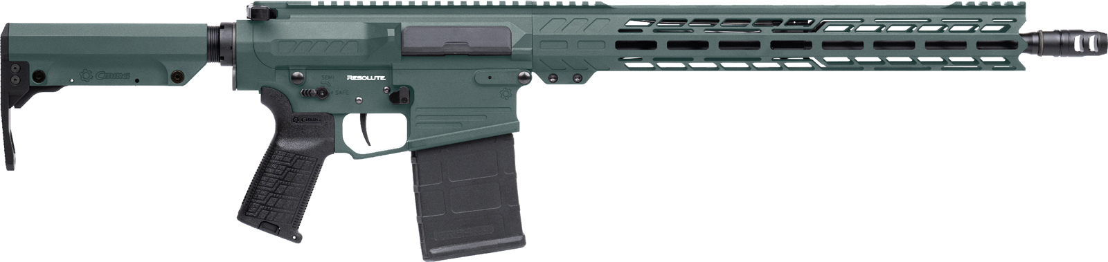 CMMG CMMG Resolute MK3 8.6 Blackout 16.1 Barrel 1 20RD Magazine Charcoal Green Rifle