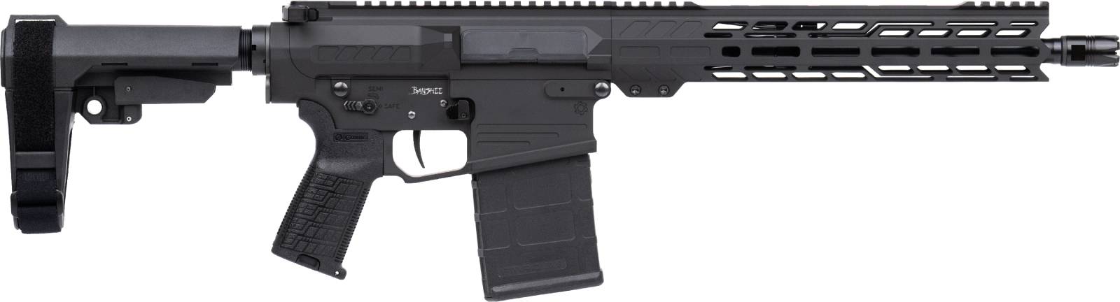 CMMG Banshee Mk3, 8.6 Blackout, 12.5" Barrel, 1- 20rd Magazine, Black, Pistol