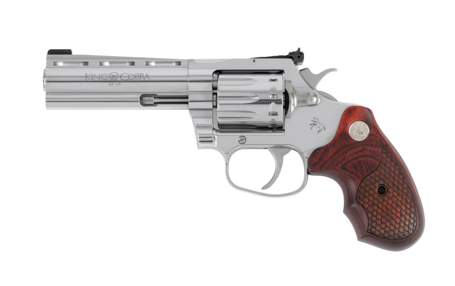 Colt King Cobra TLS, .22lr, 4.25" Barrel, 10rd Cylinder, Snakescale