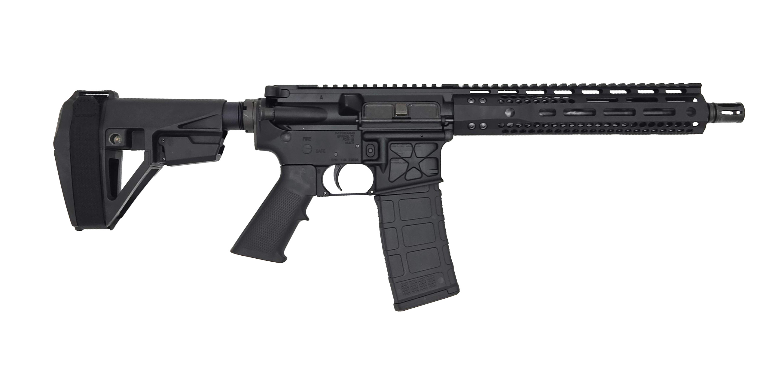 F-1 Firearms HDR-15 Stars and Stripes 223 Wylde / 5.56 Nato 30+1 10.5" Barrel Black Anodized Pistol - $599.99 w Free Shipping