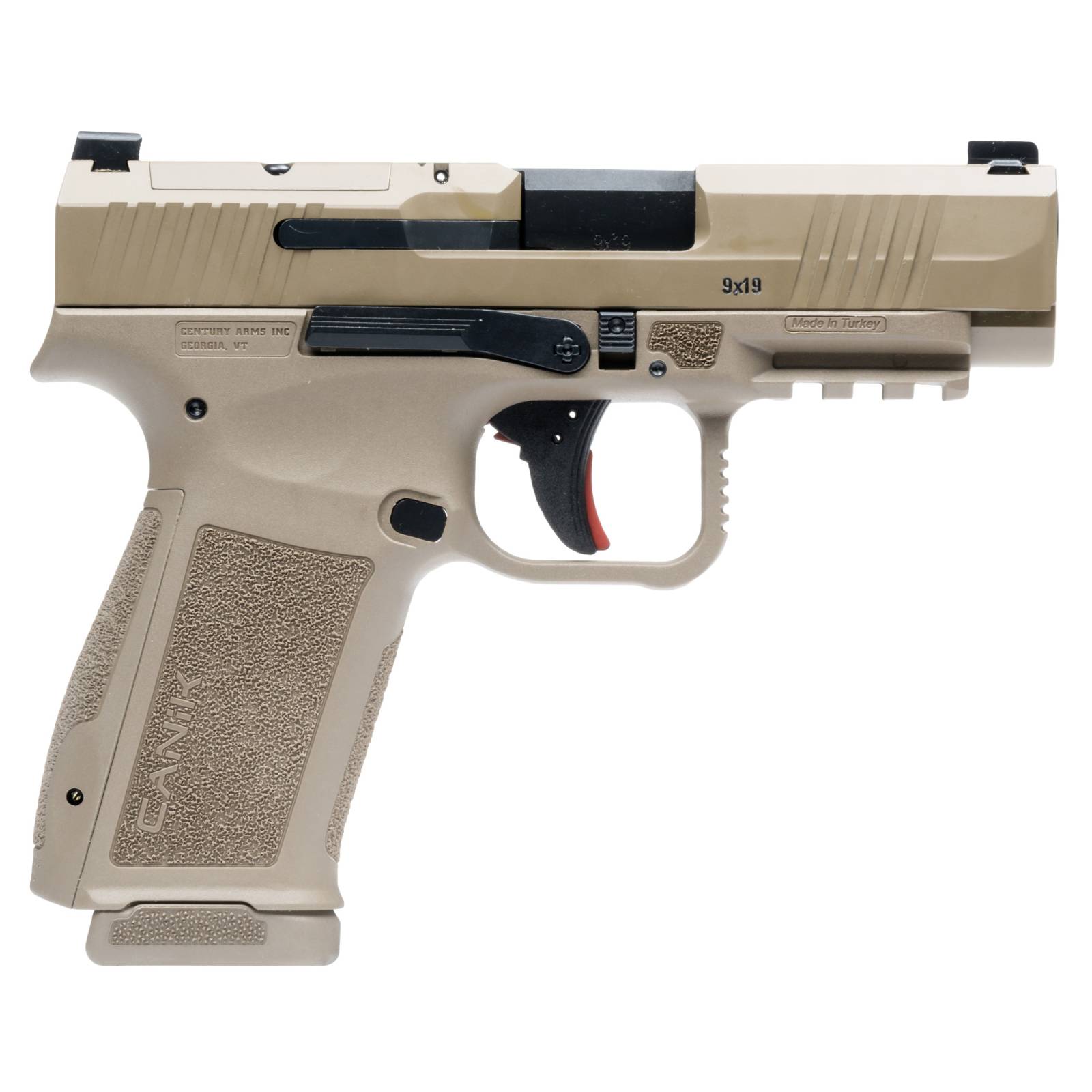 CANIK METE MC9LS 9MM 3.63' OPTIC READY 2-17RD FLAT DARK EARTH PISTOL W/ ACC KIT