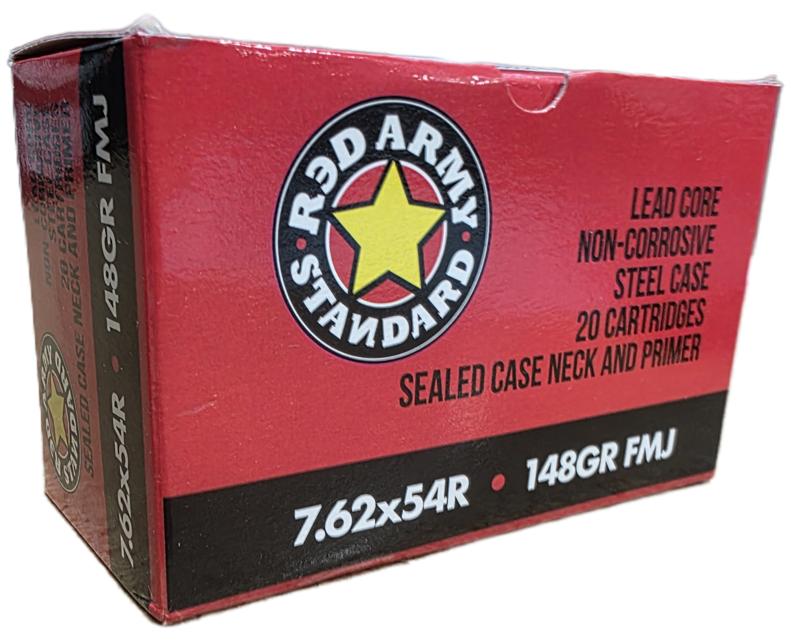Red Army Standard 7.62x54r 148GR FMJ Non Corrosive 20RD Box