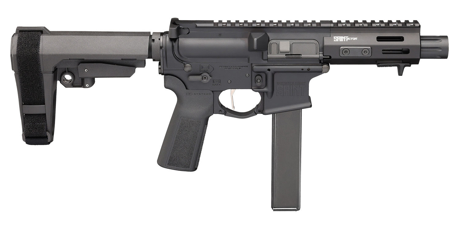 Springfield Armory SAINT VICTOR 9mm Luger Semi-Auto Pistol - Black - 5.50" - SBA3