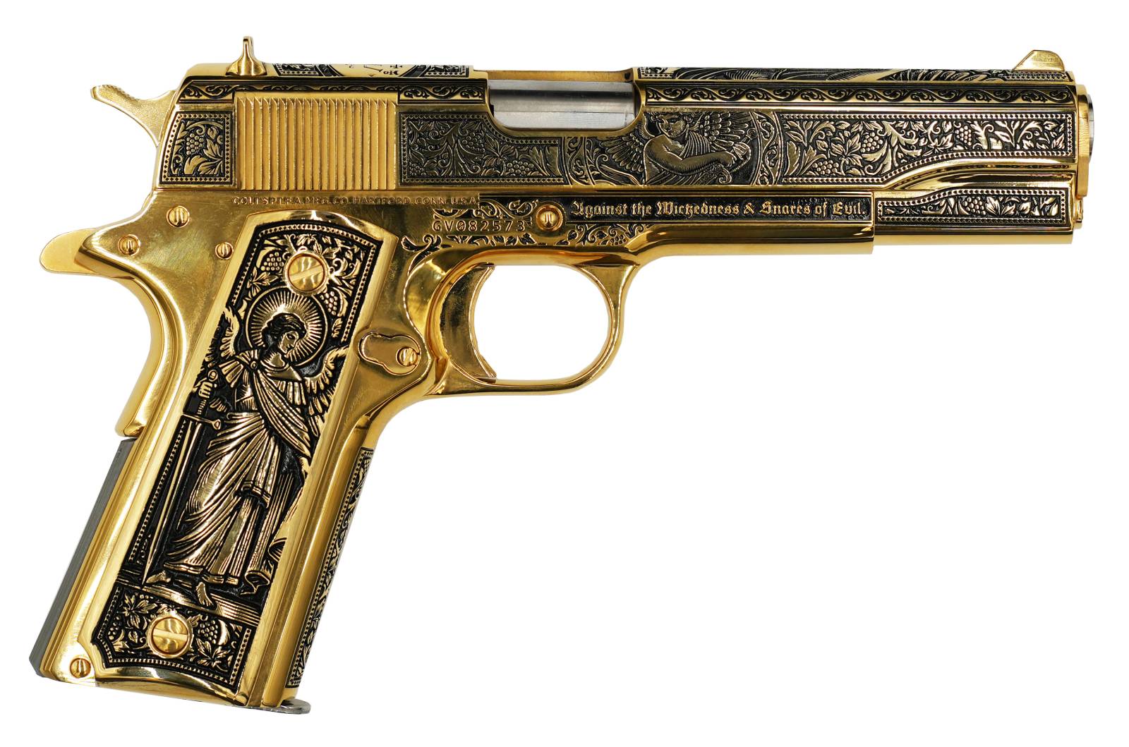 Colt 1911 “Archangel” Seattle Engraving — .38 Super, 5