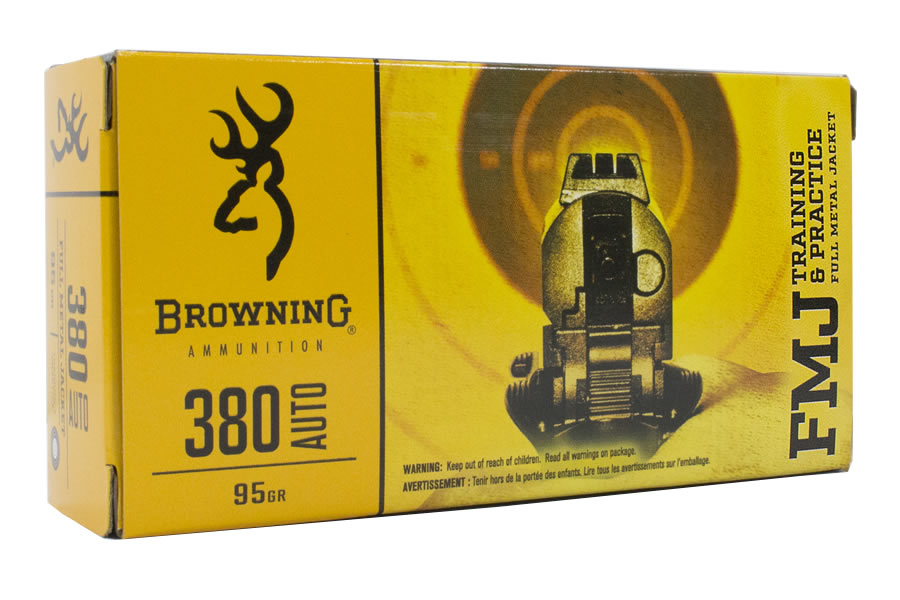 Browning Browning Ammo Training Practice 380 ACP 95 GR FMJ 50RDS