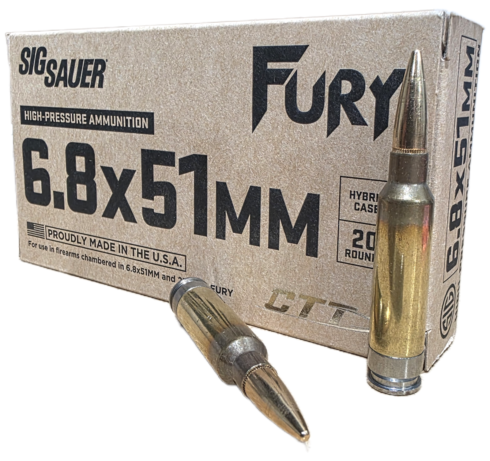 SIG SAUER SIG Sauer Fury 6.8x51mm, 135gr CTT, 20rd Box
