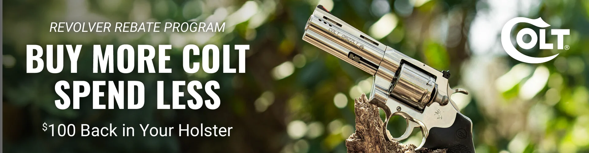 colt revolver rebate banner