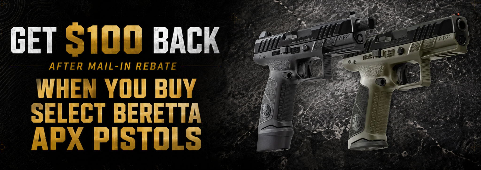 Beretta APX Rebate Banner