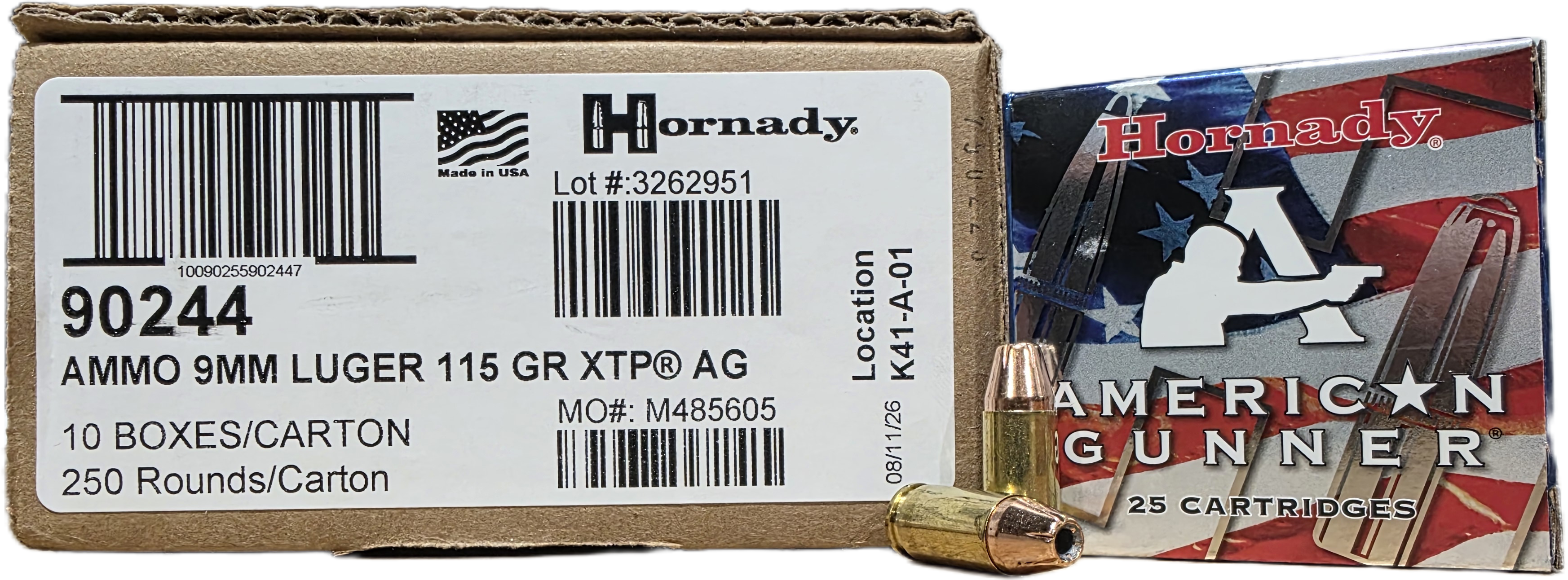 Hornady Hornady American Gunner 9mm, 115gr XTP, 250rd Case