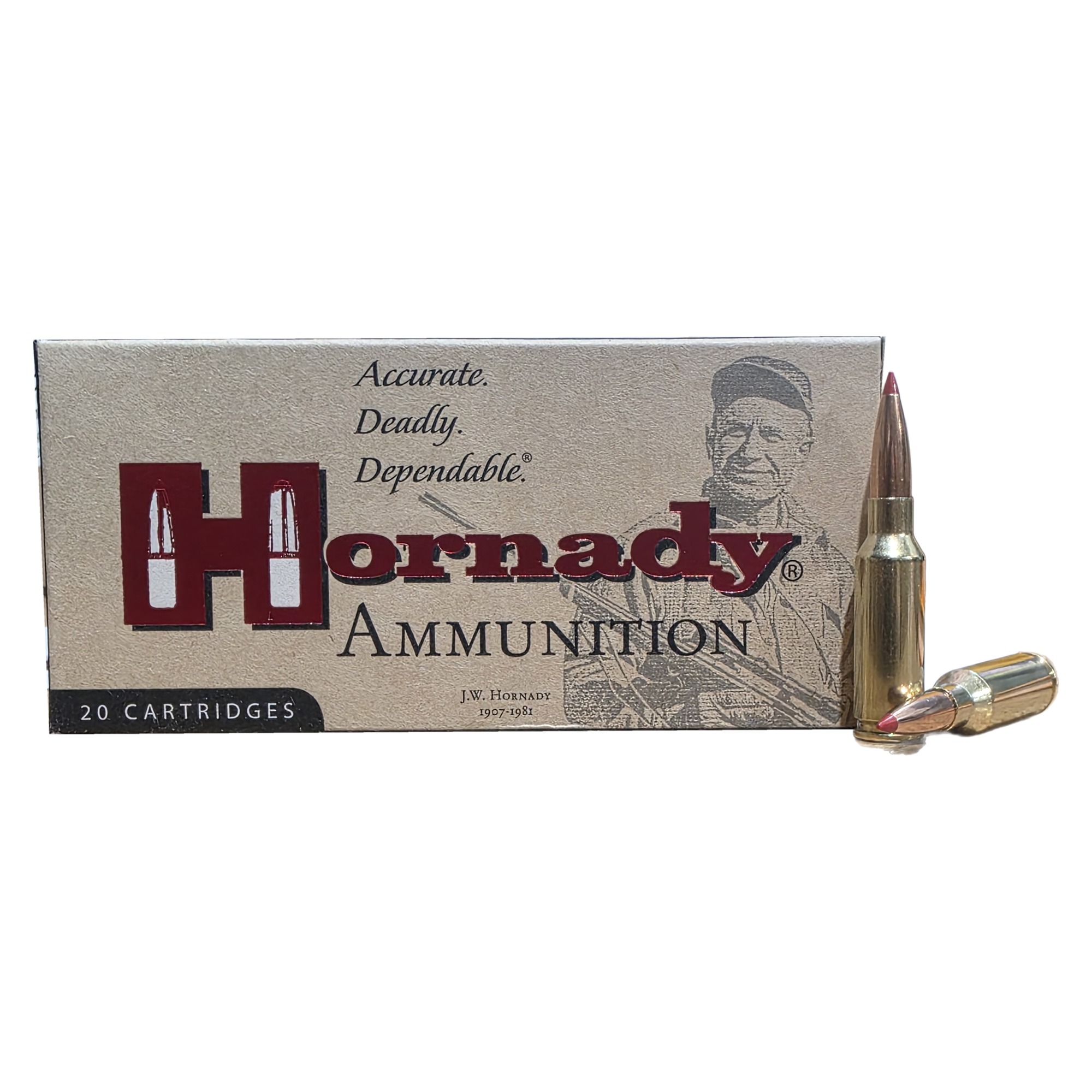 Hornady Custom 6mm ARC 90gr CX Lead-Free Ammo, 20 Rounds