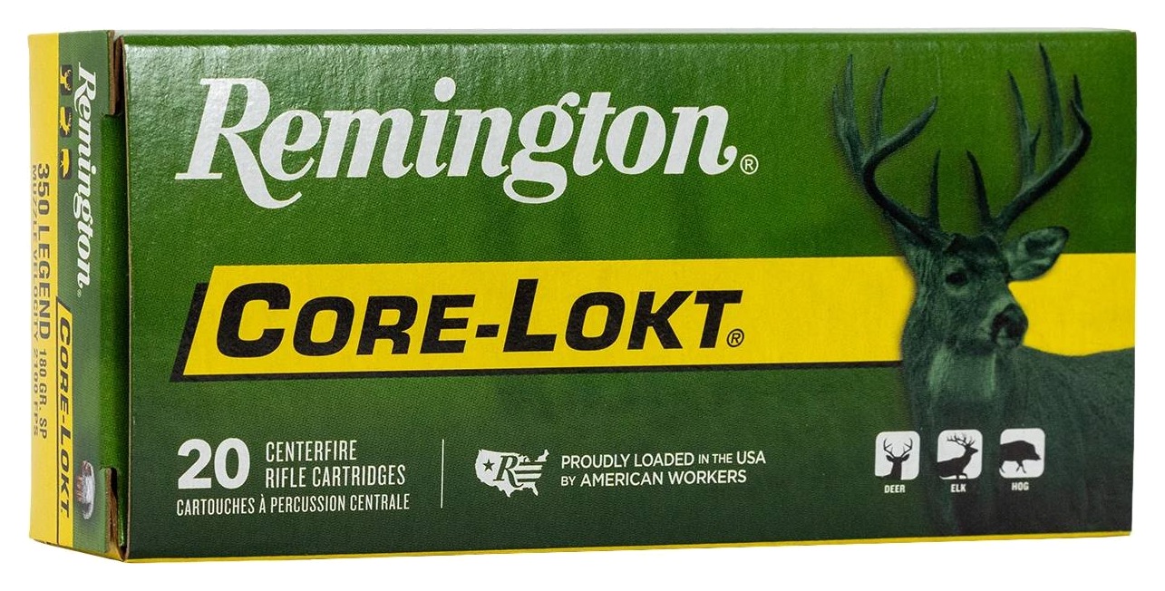 Remington Remington Core-Lokt 350 Legend 180 Grain Jacketed ...