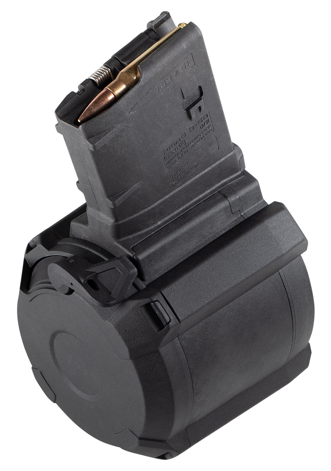 Magpul PMAG D-50 LR/SR Gen M3 7.62 NATO/308 WIN 50 Round Black Drum Magazine