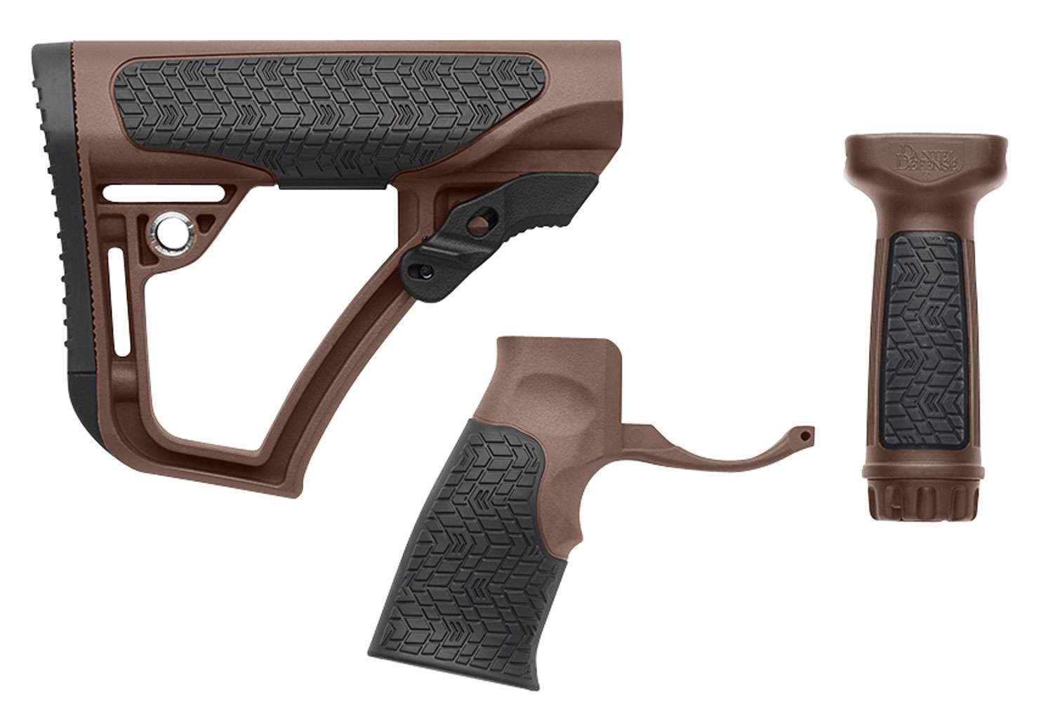 Daniel Defense 281020614501 Collapsible Buttstockpistol Gripvfg Ar 15 Glass Reinforced Polymer Brown