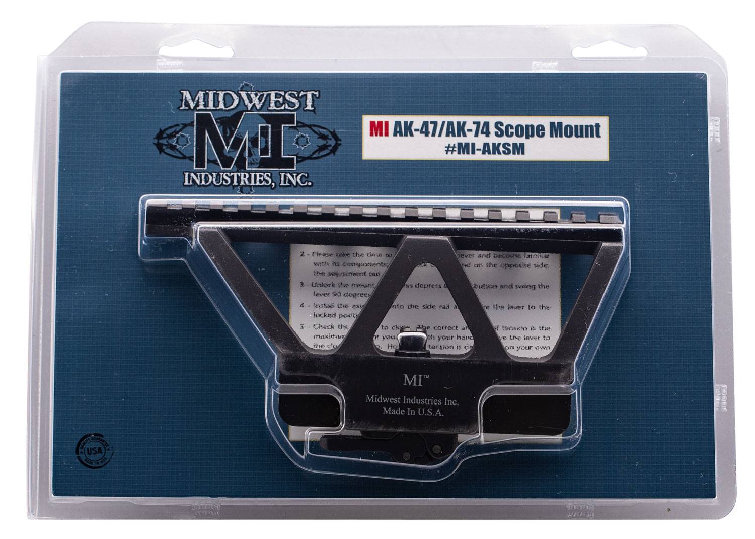 Midwest Industries MIAKSM AK47/74 Black Hardcoat Anodized 6.75'