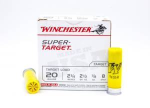 Winchester Ammo TRGT208 Super Target 20 Gauge 2.75" 7/8 oz 8 Shot 25 Rd Box