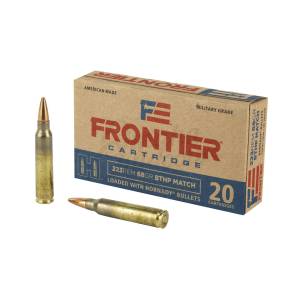 Frontier Cartridge FR160 Rifle 223 Rem 68 gr Boat Tail Hollow Point (BTHP) 20 Box