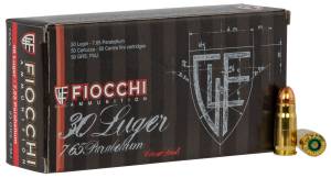 Fiocchi 765A Specialty 30 Luger 93 gr Metal Case (FMJ) 50 Bx/ 20 Cs