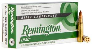 Remington Ammunition L68R2 UMC 6.8 SPC 115 gr Full Metal Jacket (FMJ) 20 Bx/ 10 Cs