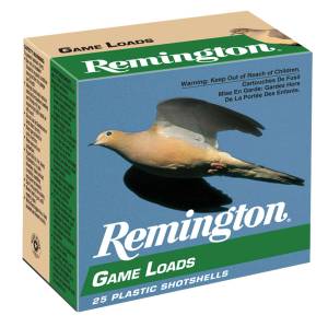 Remington Ammunition GL128 Lead Game Loads  12 Gauge 2.75" 1 oz 8 Shot 25 Rd Box