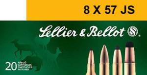 Sellier & Bellot SB857JSB Rifle  8x57mm JS 196 gr Soft Point Cut-Through Edge (SPCE) 20 Rd Box