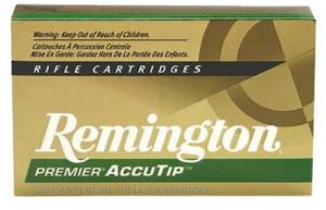 Remington Ammunition PRA222RB Premier Accutip-V 222 Rem 50 gr AccuTip-V Boat Tail 20 Bx/ 10 Cs